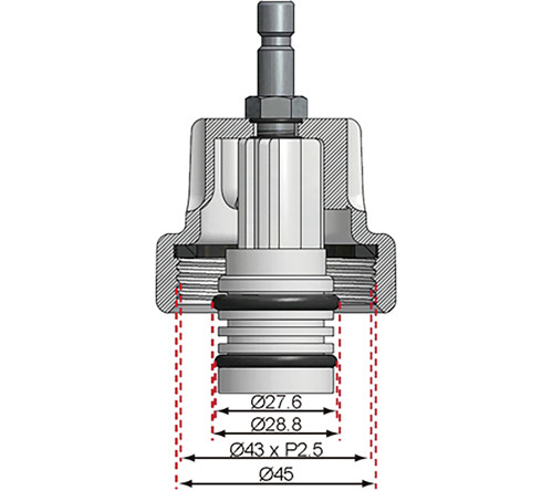 BGS Adapter Nr. 16 für Art. 8027, 8098 | für Mercedes-Benz