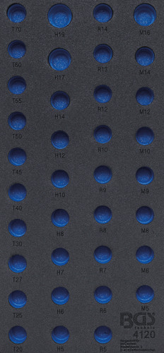 BGS Werkstattwageneinlage 1/3 | leer | für Art. 4120