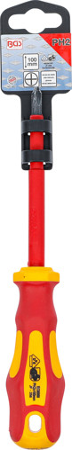 BGS VDE-Schraubendreher | Kreuzschlitz PH2 | Klingenlänge 100 mm