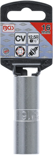 BGS Zündkerzen-Einsatz Sechskant | Antrieb Innenvierkant 12,5 mm (1/2