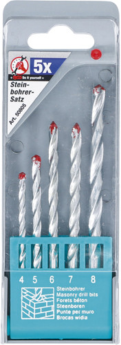 BGS Steinbohrer-Satz | 4 - 8 mm | 5-tlg.