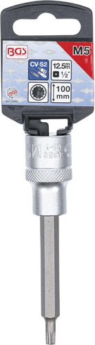 BGS Bit-Einsatz | Länge 100 mm | Antrieb Innenvierkant 12,5 mm (1/2