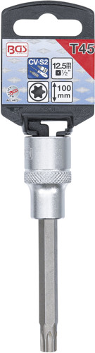 BGS Bit-Einsatz | Länge 100 mm | Antrieb Innenvierkant 12,5 mm (1/2