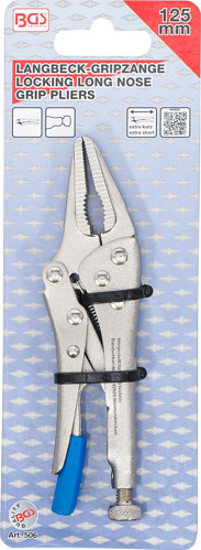 BGS Langbeck-Gripzange | extra kurz | 125 mm
