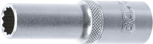 BGS Steckschlüssel-Einsatz Zwölfkant, tief | Antrieb Innenvierkant 12,5 mm (1/2