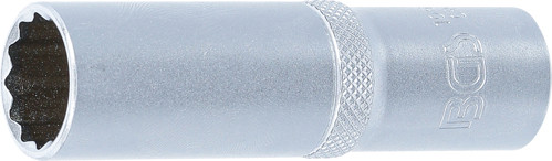 BGS Steckschlüssel-Einsatz Zwölfkant, tief | Antrieb Innenvierkant 12,5 mm (1/2