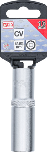 BGS Steckschlüssel-Einsatz Zwölfkant, tief | Antrieb Innenvierkant 12,5 mm (1/2