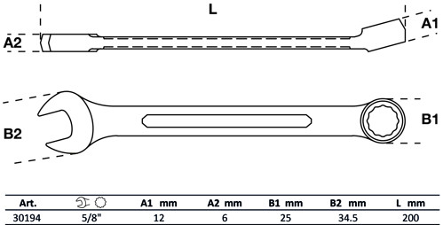 BGS Maul-Ringschlüssel | SW 5/8