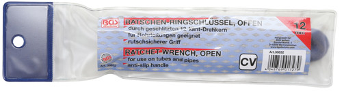 BGS Ratschen-Ringschlüssel, offen | SW 12 mm