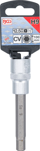BGS Bit-Einsatz | Länge 100 mm | Antrieb Innenvierkant 12,5 mm (1/2