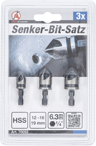 BGS Senker-Bit-Satz | HSS | Antrieb 6,3 mm (1/4