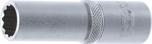 BGS Steckschlüssel-Einsatz Zwölfkant, tief | Antrieb Innenvierkant 12,5 mm (1/2