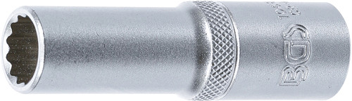 BGS Steckschlüssel-Einsatz Zwölfkant, tief | Antrieb Innenvierkant 12,5 mm (1/2