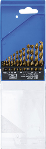 BGS HSS-Spiralbohrer-Satz | titan-nitriert | 1,5 - 6,5 mm | 13-tlg.