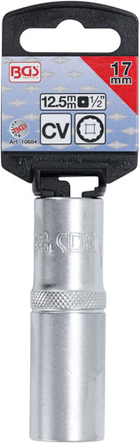 BGS Steckschlüssel-Einsatz Zwölfkant, tief | Antrieb Innenvierkant 12,5 mm (1/2