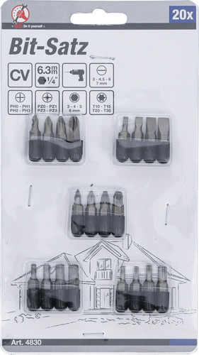 BGS Bit-Satz | Antrieb Außensechskant 6,3 mm (1/4