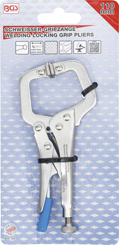 BGS Schweißer-Gripzange | extra kurz | 110 mm