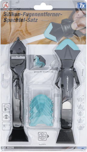 BGS Silikon-Fugenentferner-Spachtel-Satz | 7-tlg.