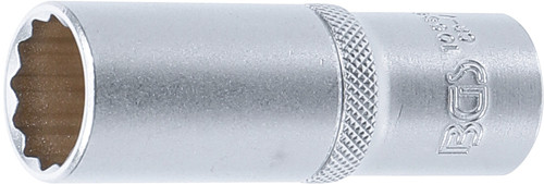 BGS Steckschlüssel-Einsatz Zwölfkant, tief | Antrieb Innenvierkant 12,5 mm (1/2