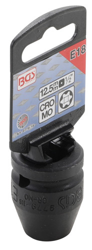 BGS Kraft-Steckschlüssel-Einsatz E-Profil | Antrieb Innenvierkant 12,5 mm (1/2