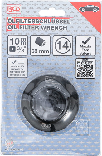 BGS Ölfilterschlüssel | 14-kant | Ø 68 mm | für Ford, Mazda, Subaru