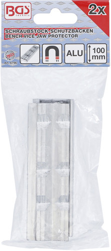 BGS Schraubstock-Schutzbacken | Aluminium | Breite 100 mm | 2-tlg.