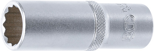 BGS Steckschlüssel-Einsatz Zwölfkant, tief | Antrieb Innenvierkant 12,5 mm (1/2