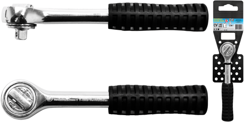 BGS Umschaltknarre | Abtrieb Außenvierkant 6,3 mm (1/4