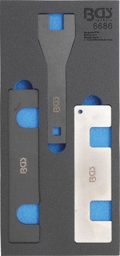 BGS Werkstattwageneinlage 1/3: Motor-Einstellwerkzeug-Satz | für Opel 1.0, 1.4 L Benzinmotoren