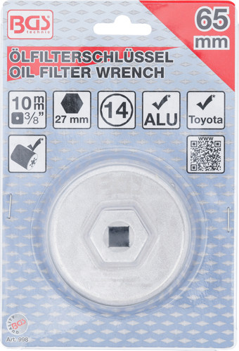 BGS Ölfilterschlüssel | 14-kant | Ø 65 mm | für Toyota