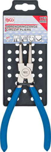 BGS Sprengringzange | abgewinkelt | für Innensprengringe | 175 mm
