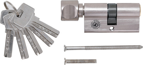 BGS Sicherheits-Türzylinder | mit Drehknauf | 60 mm