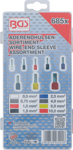BGS Aderendhülsen-Sortiment | isoliert | 685-tlg.