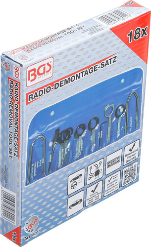 BGS Radio-Demontage-Satz | 18-tlg.