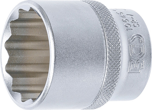 BGS Steckschlüssel-Einsatz Zwölfkant | Antrieb Innenvierkant 12,5 mm (1/2