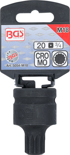 BGS Kraft-Bit-Einsatz | Antrieb Innenvierkant 20 mm (3/4