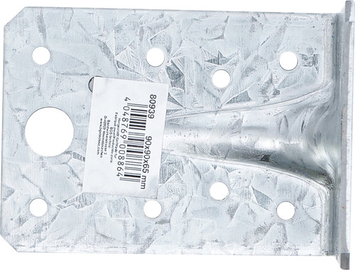 BGS Winkelverbinder | mit Sicke | 90 x 90 x 65 x 2,5 mm