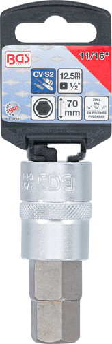BGS Bit-Einsatz | Länge 70 mm | Antrieb Innenvierkant 12,5 mm (1/2