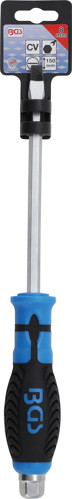 BGS Schraubendreher | mit Außensechskant | Schlitz 8 mm | Klingenlänge 150 mm
