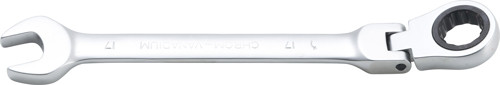 BGS Ratschenring-Maulschlüssel | abwinkelbar | SW 17 mm