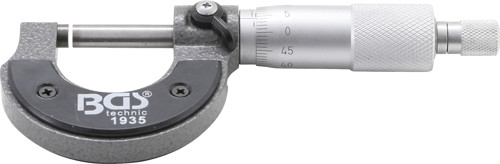 BGS Bügelmessschraube in Holzkassette | Genauigkeit 0,01 mm | 0 - 25 mm