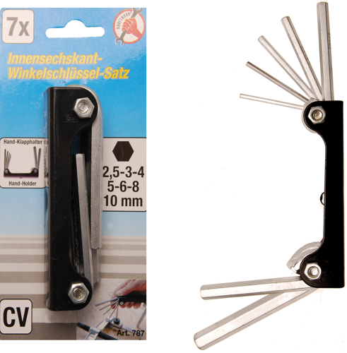 BGS Winkelschlüssel-Satz | Innensechskant 2,5 - 10 mm | 7-tlg.