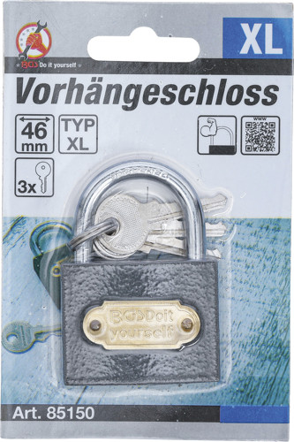 BGS Vorhängeschloss | Typ XL | 46 mm