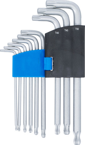 BGS Winkelschlüssel-Satz | T-Profil (für Torx) mit Kugelkopf | T10 - T50 | 9-tlg.