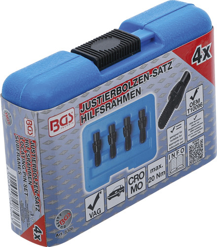 BGS Fixierbolzen-Satz | für VAG Hilfsrahmen | M12 x 1,5 mm | 4-tlg.