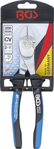 BGS Kraft-Seitenschneider | für Pianodraht | 200 mm