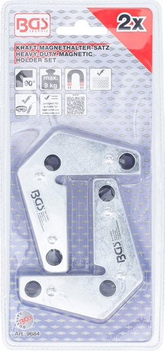 BGS Kraft-Magnethalter-Satz | L-Form | 2-tlg.