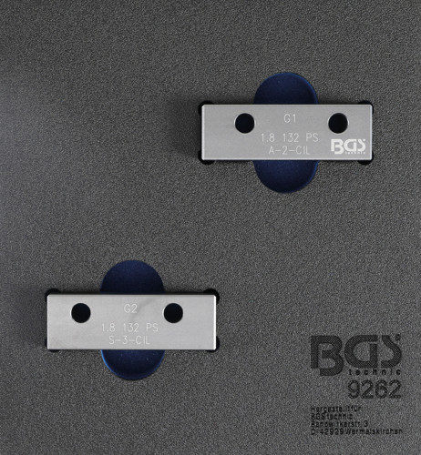 BGS Werkstattwageneinlage 1/6: Nockenwellen-Arretierwerkzeug-Satz | für Fiat, Lancia 1.8l 130 PS