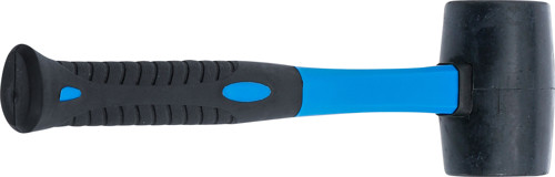 BGS Gummihammer | Fiberglasstiel | schwarzer Kopf | Ø 50 mm | 250 g