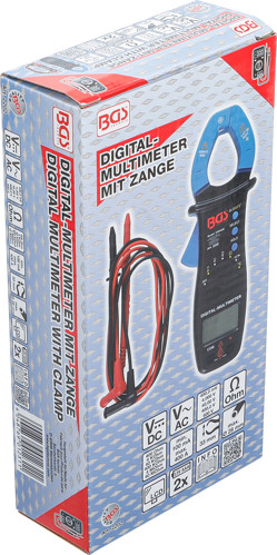 BGS Digital-Multimeter mit Zange für Gleich- und Wechselstrom